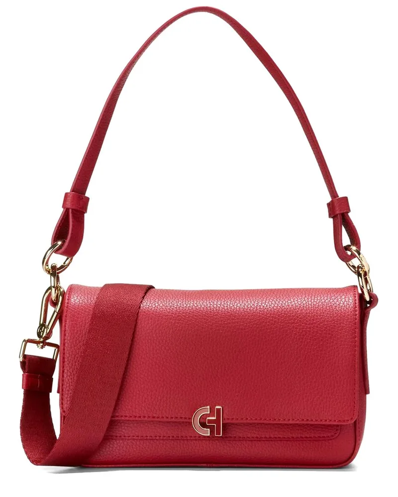 COLE HAAN Mini Leather Shoulder Bag Red