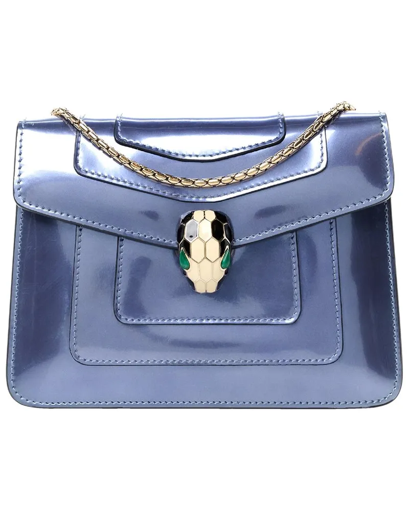 Bulgari Blue Leather Serpenti Forever Crossbody (Authentic Pre-Loved Nocolor