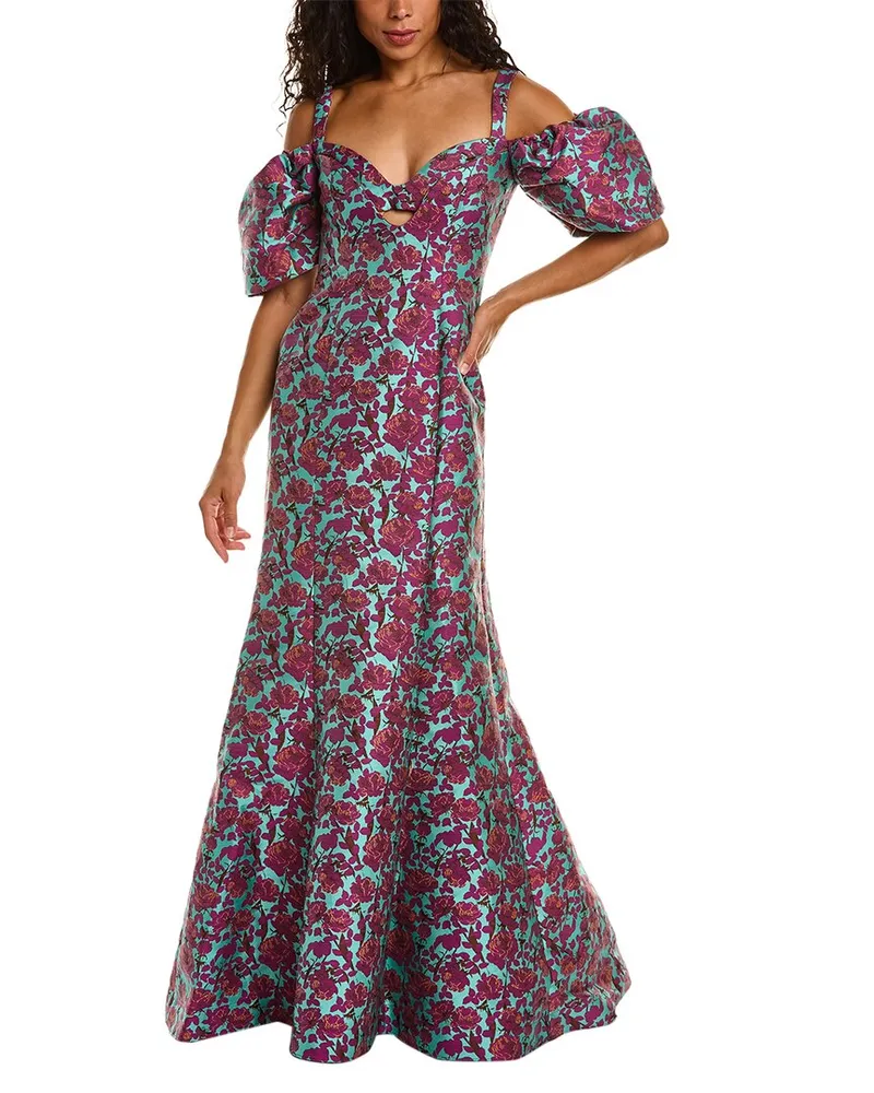Zac Posen Off-the-Shoulder Gown Pink