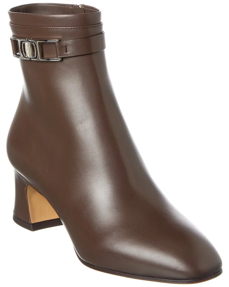 Ferragamo Rego Leather Bootie Grey