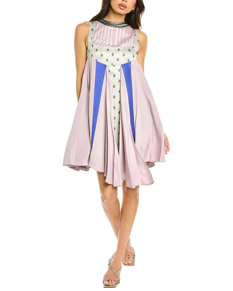 Valentino Garavani Silk Mini Dress Nocolor