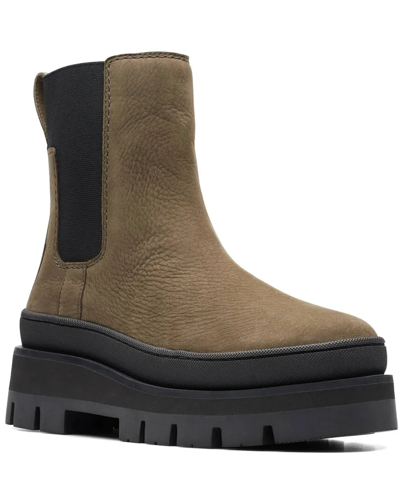 Clarks Orianna2 Top Leather Boot Green