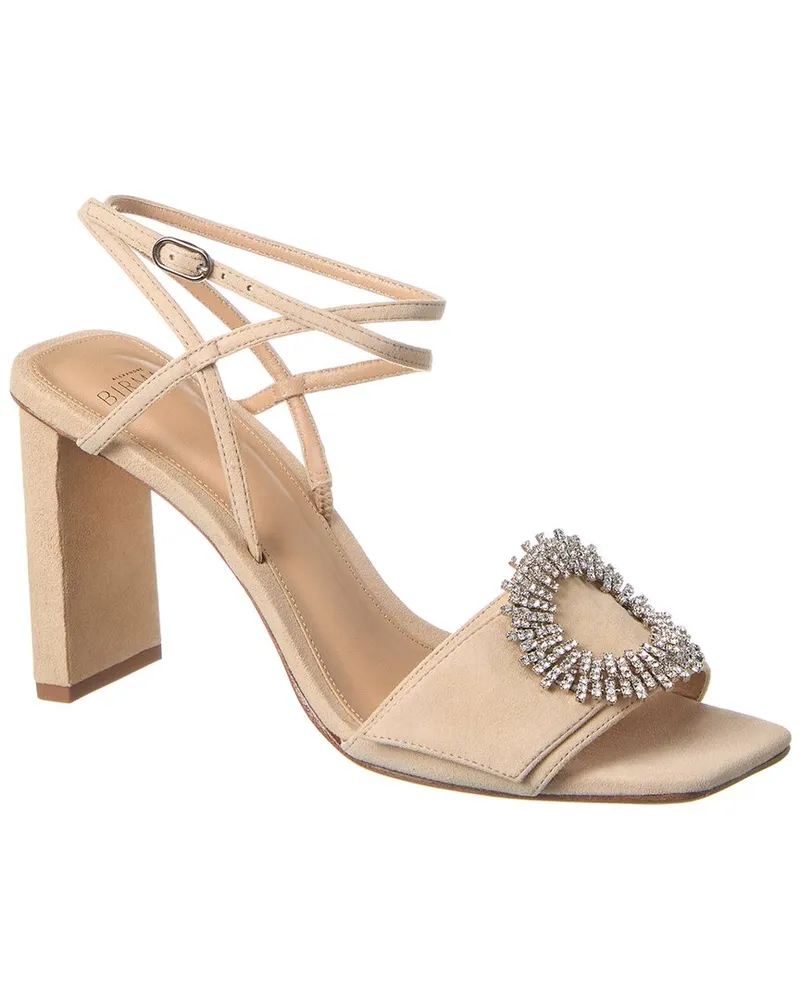 Alexandre Birman Madelina Pillar 85 Suede Sandal Brown