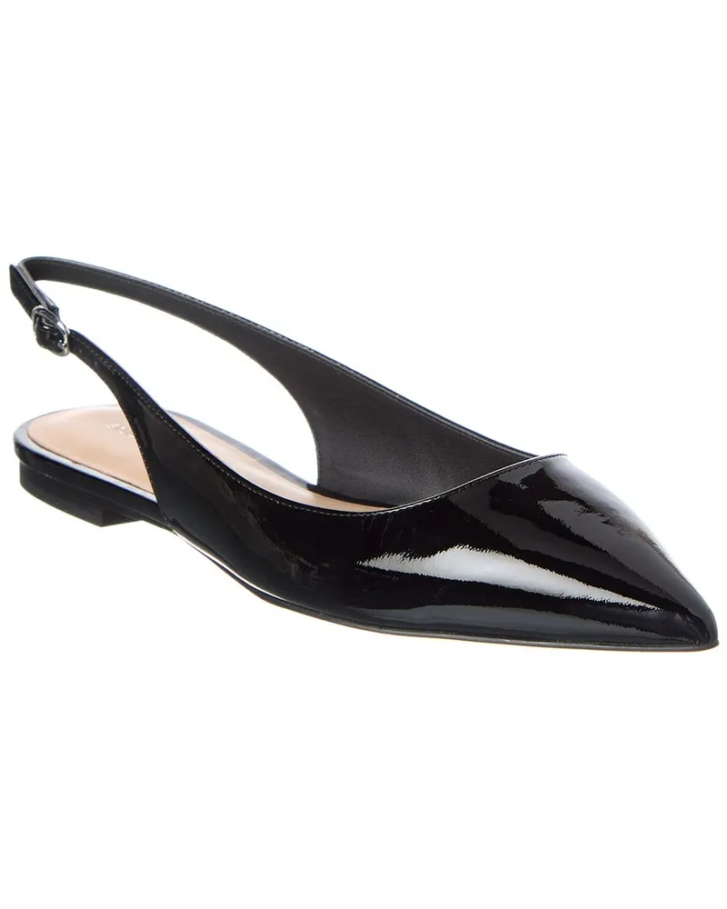 Stuart Weitzman Mara Patent Slingback Flat Black