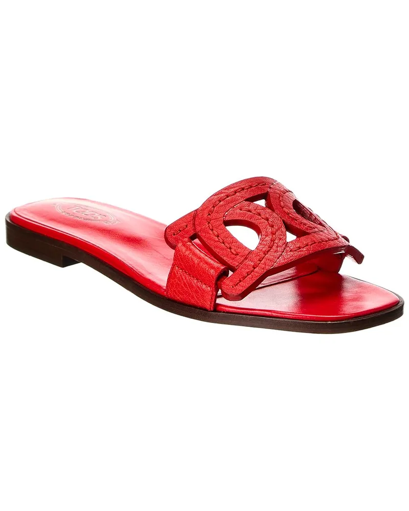TOD'S TOD’s Leather Sandal Red