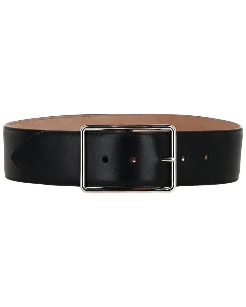 Alexander McQueen Leather Belt Black
