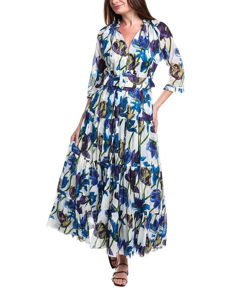 Samantha Sung Eva Maxi Dress Blue