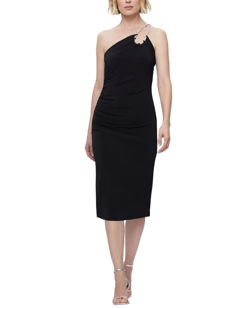 Hervé Léger Strappy Jersey Midi Dress 