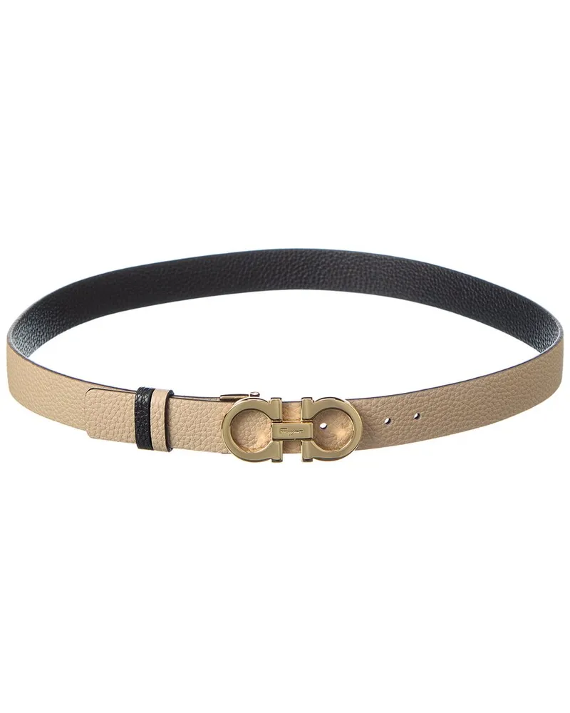 Ferragamo Gancini Reversible & Adjustable Leather Belt Nocolor