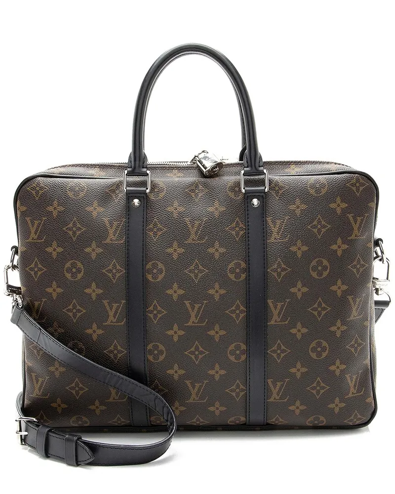 Louis Vuitton Monogram Canvas Porte Documents Voyage PM (Authentic Pre-Loved Nocolor