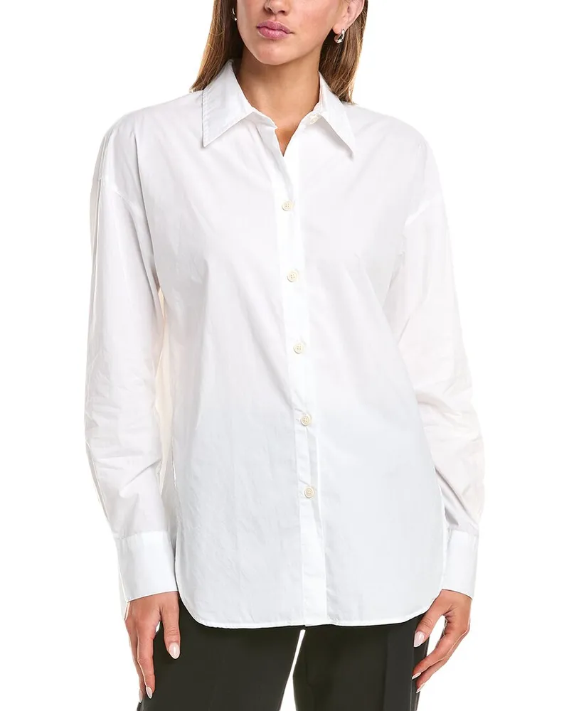 Vince Convertible Button Shirt White