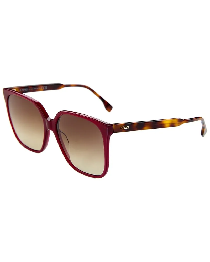 Fendi Women's FE40030I 59mm Sunglasses Red