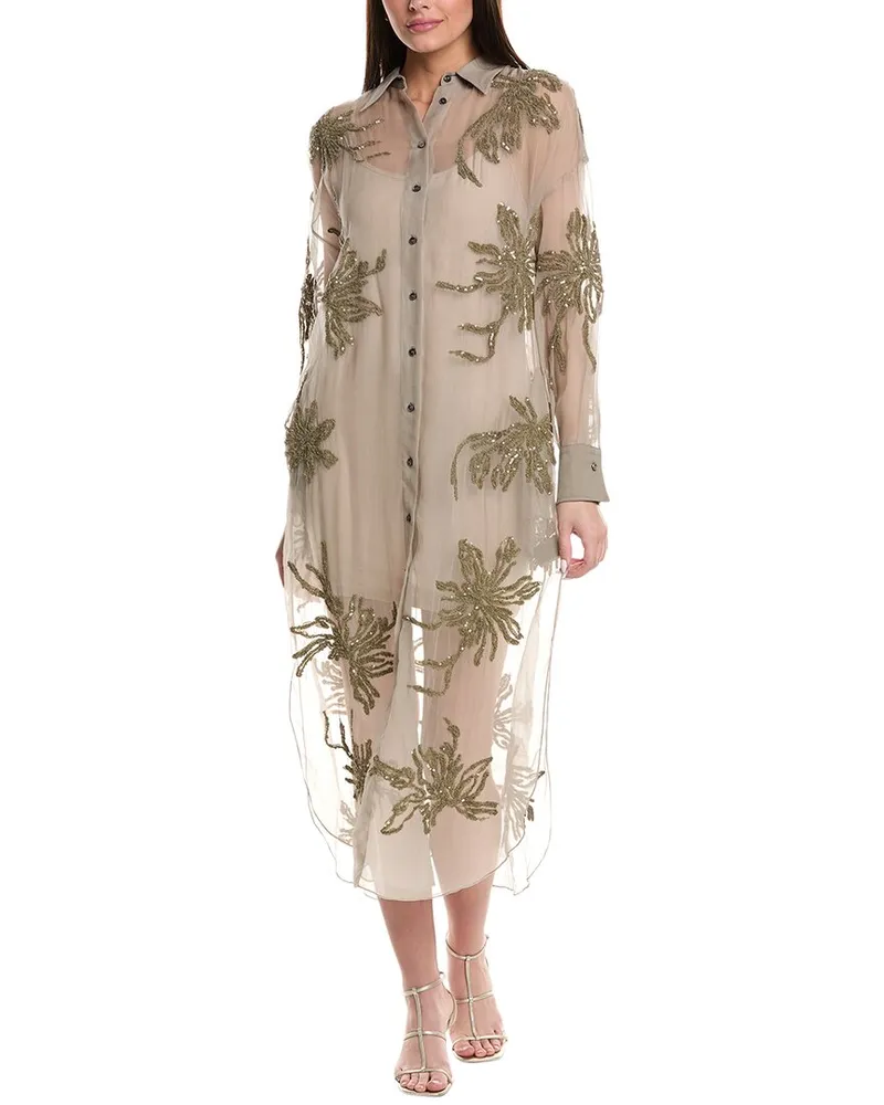 Brunello Cucinelli Silk Shirtdress Nocolor