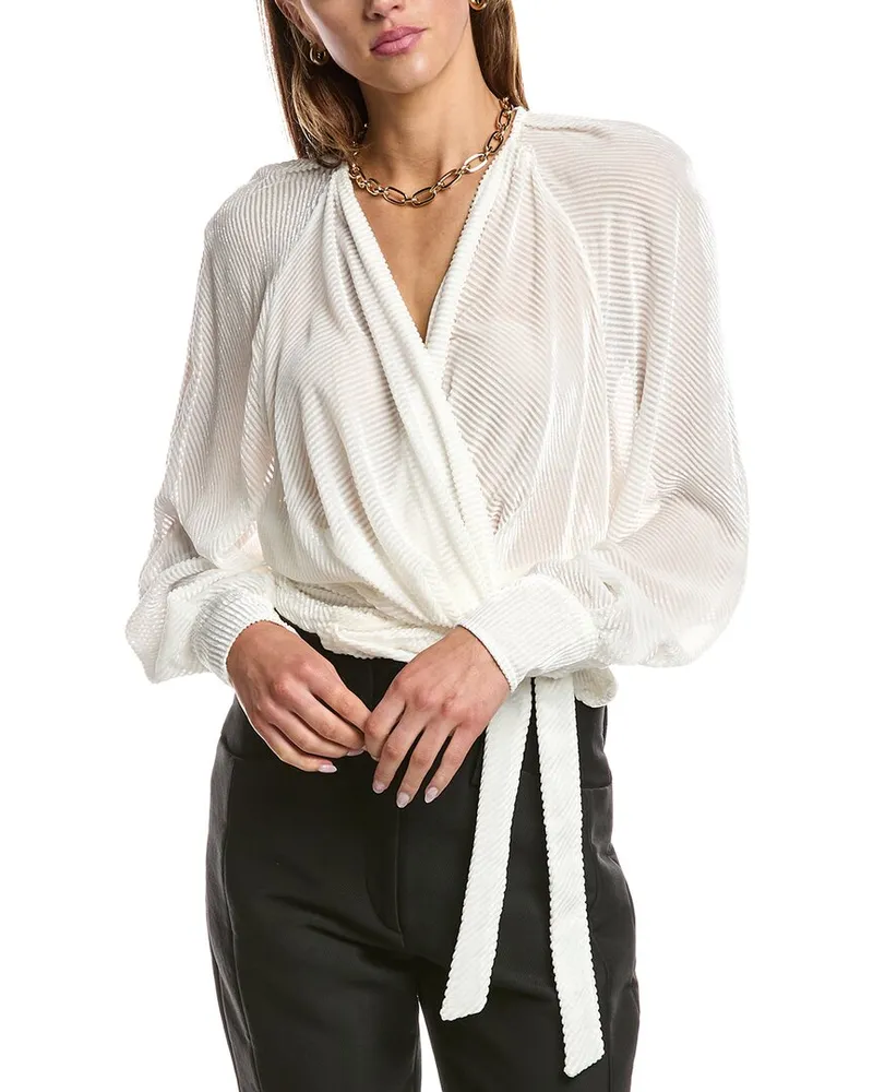 IRO Zendi Silk-Blend Top White