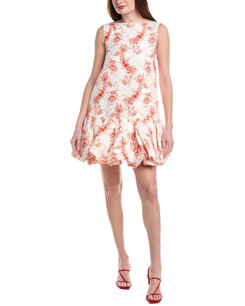 Valentino Garavani Silk-Blend Mini Dress White