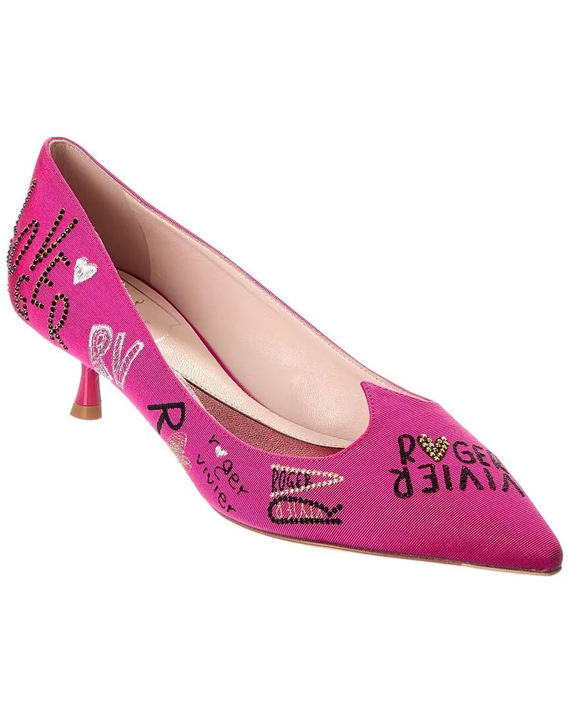Roger Vivier I Love Grosgrain Pump Pink