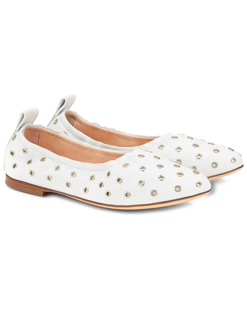 Attilio Giusti Leombruni Milly Ring Leather Ballet Flat Nocolor