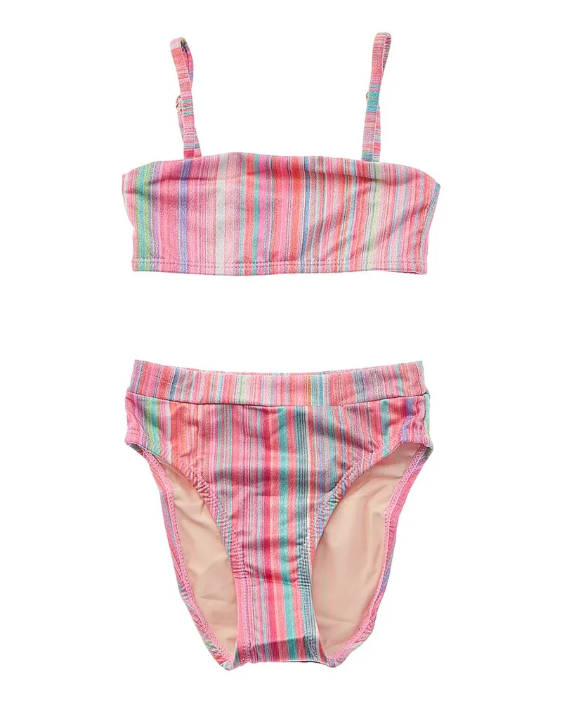 PilyQ 2pc Gigi High-Waist Bikini Set Pink
