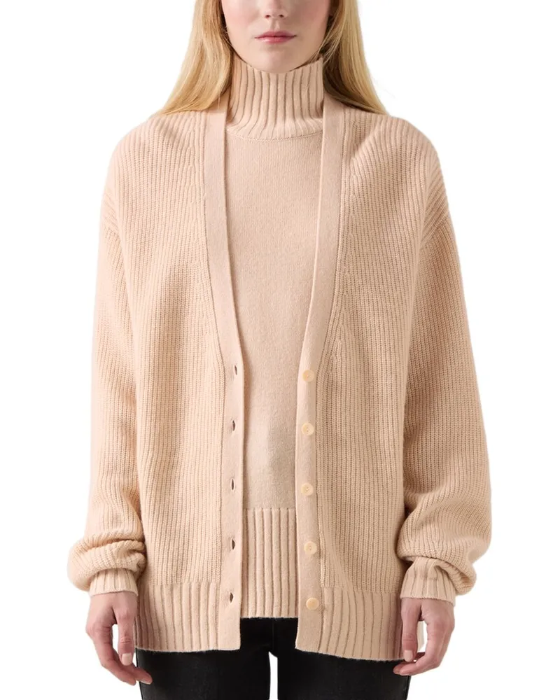 L.K.Bennett  Frances Wool-Blend Cardigan Brown