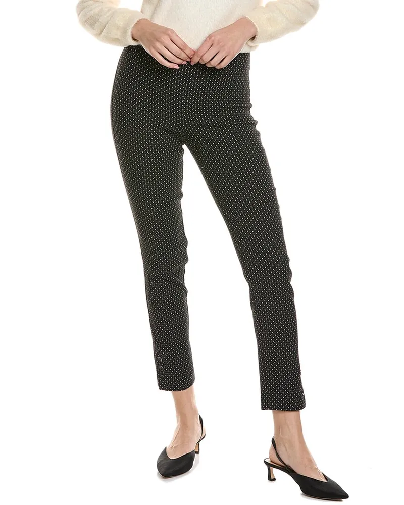 Joseph Ribkoff Jacquard Straight Pant Black