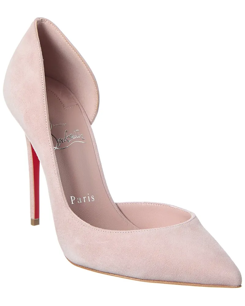 Christian Louboutin Iriza 100 Suede Pump Pink