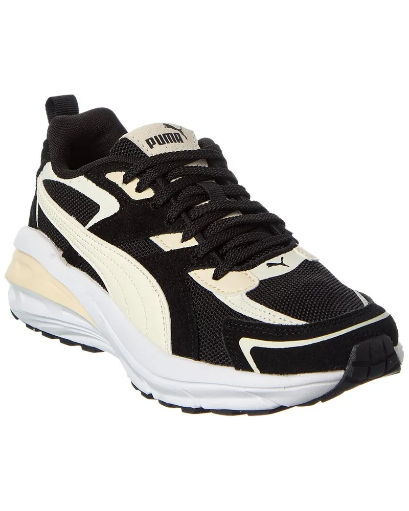 Puma Hypnotic LS Jr Mesh & Leather Sneaker Black