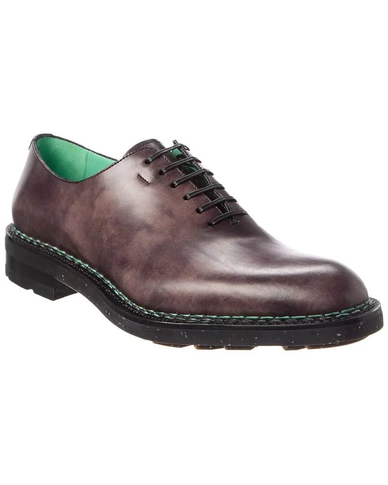 Ferragamo Morris Leather Oxford Grey