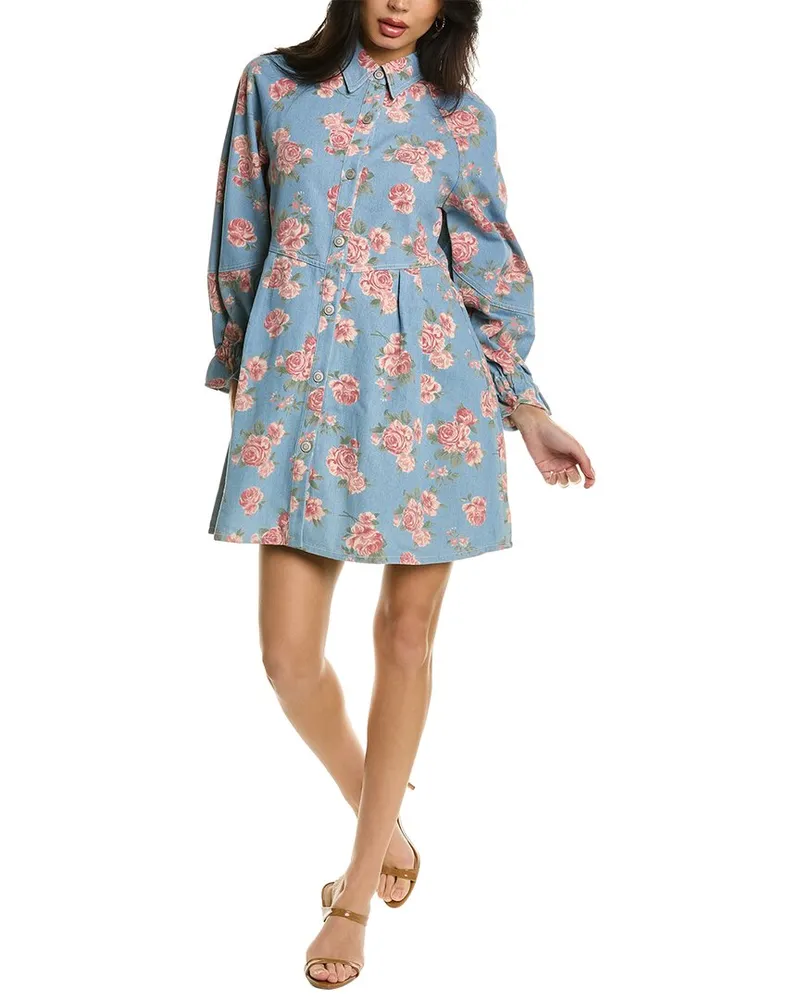 We Are Kindred Carlotta Shirtdress Blue