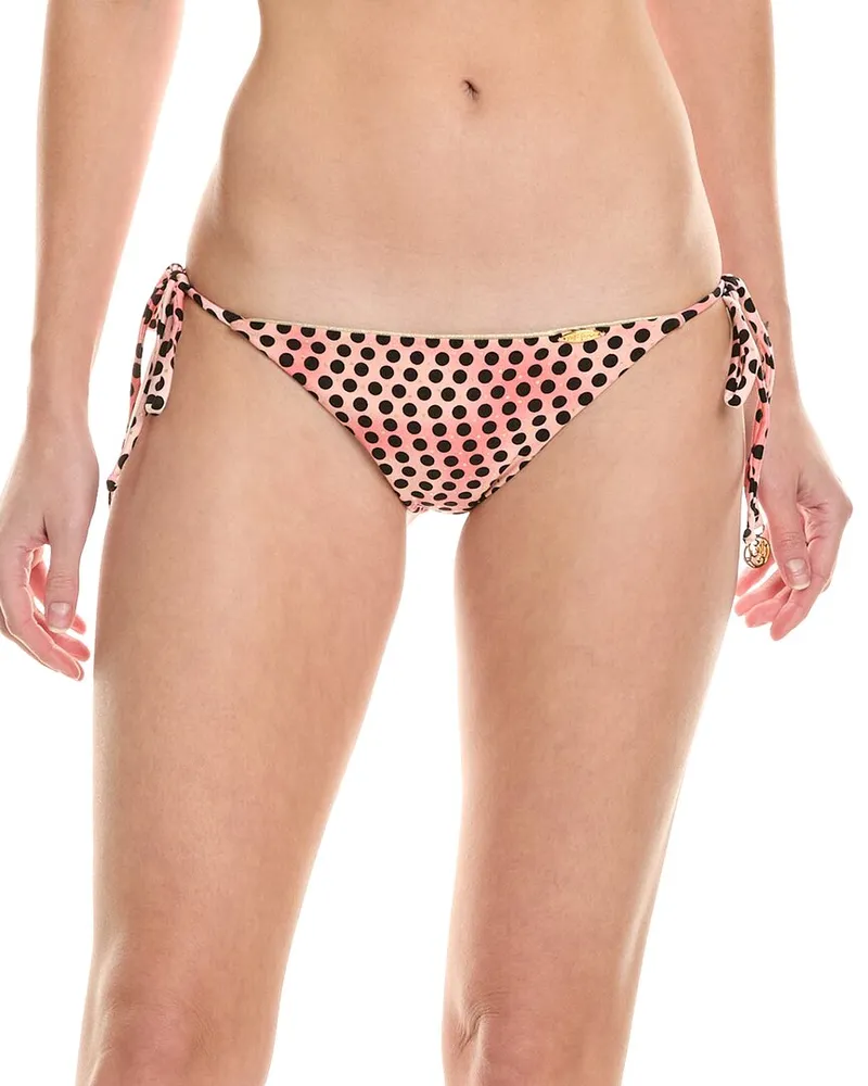 Luli Fama Ruched Tie Side Brazilian Bottom Pink