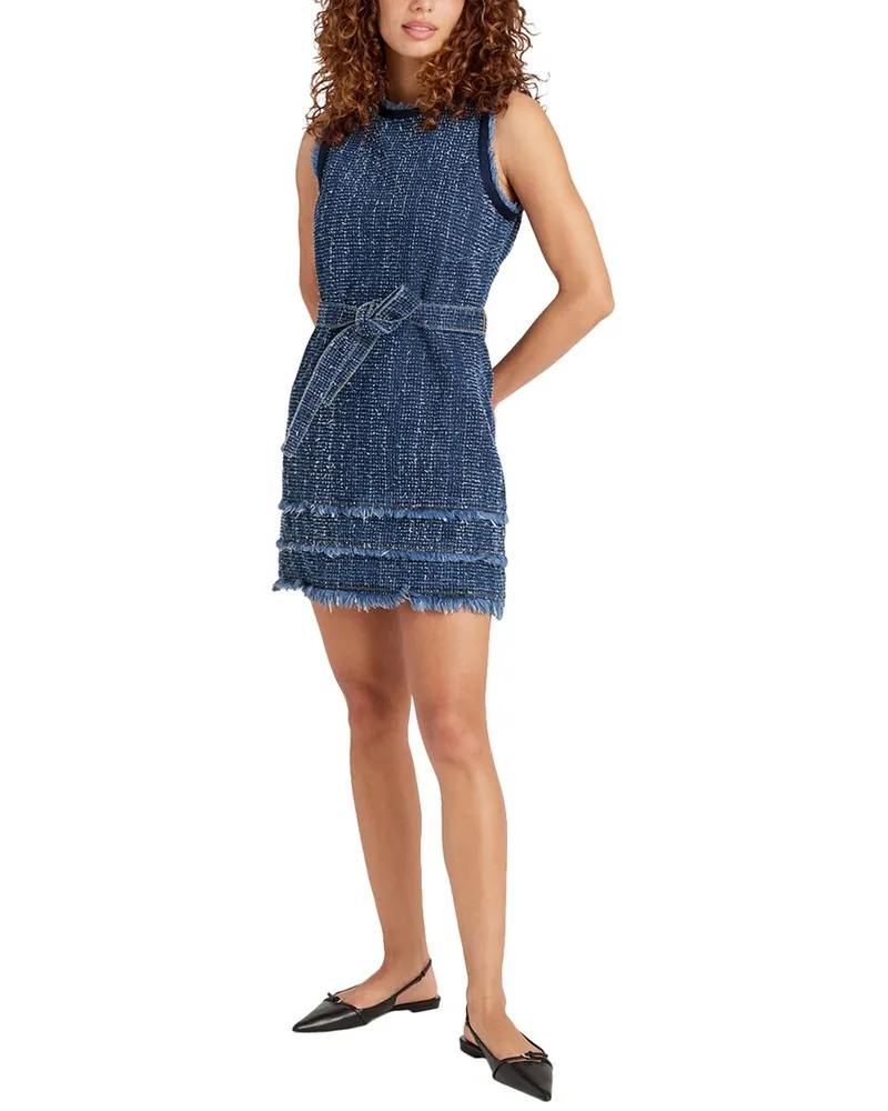 Cinq à Sept Boucle Denim Mindie Dress Nocolor