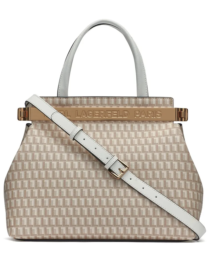 Karl Lagerfeld Jacqueline Leather Satchel Nocolor