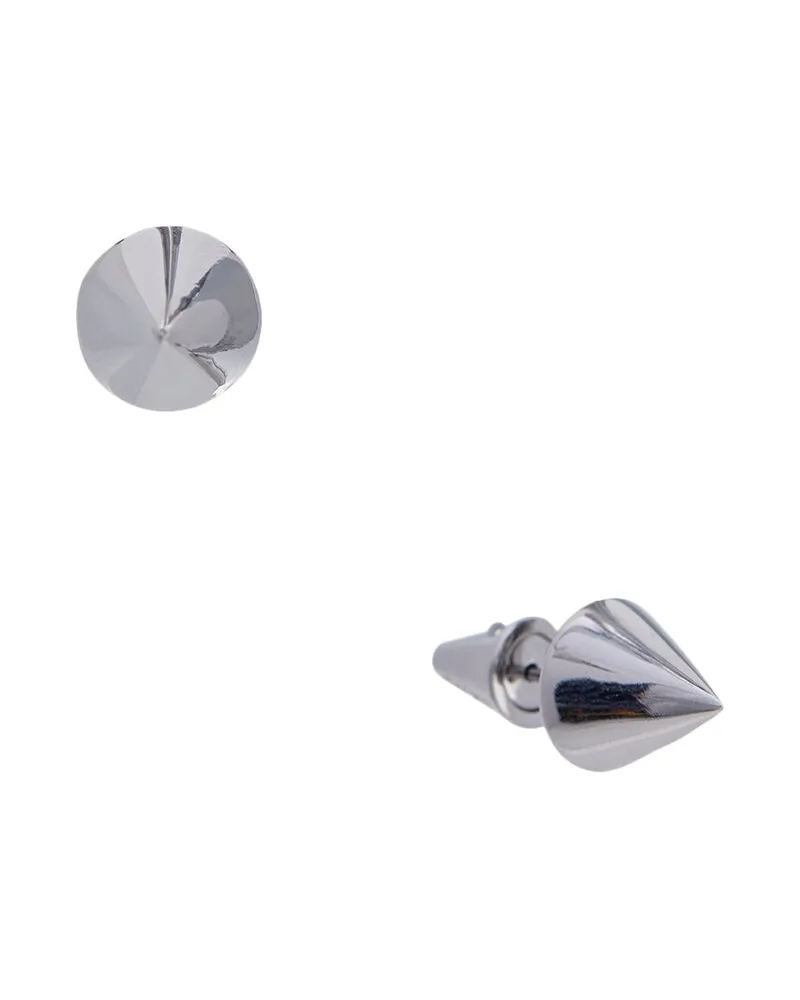 Eddie Borgo Rhodium Plated Cone Studs Nocolor