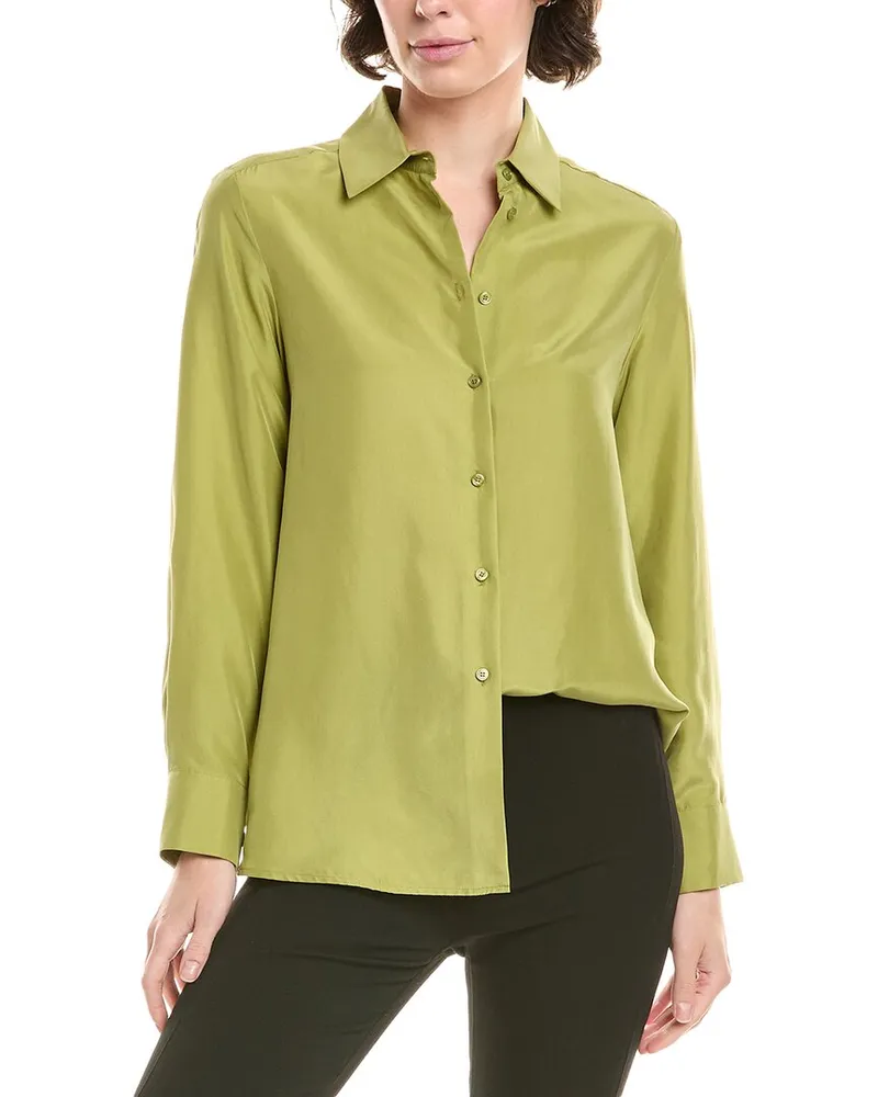 Max Mara Almina Silk Shirt Green