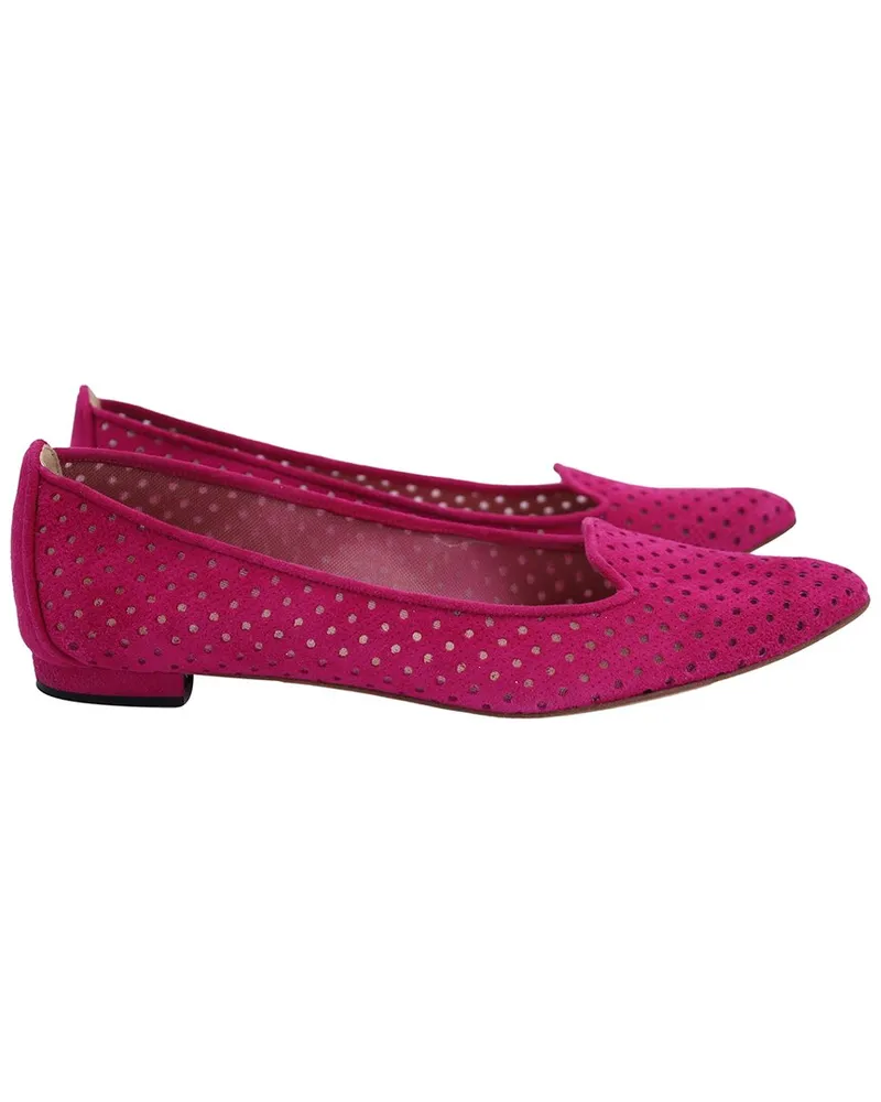 Manolo Blahnik Women's Suede Perforated Loafer, Size IT Authentic Pre-  Loved Nocolor