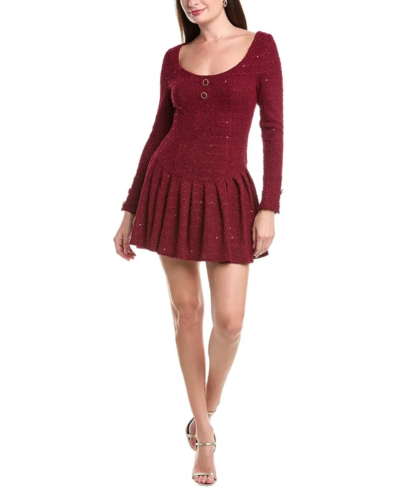 Black Halo Maverick Mini Dress Purple
