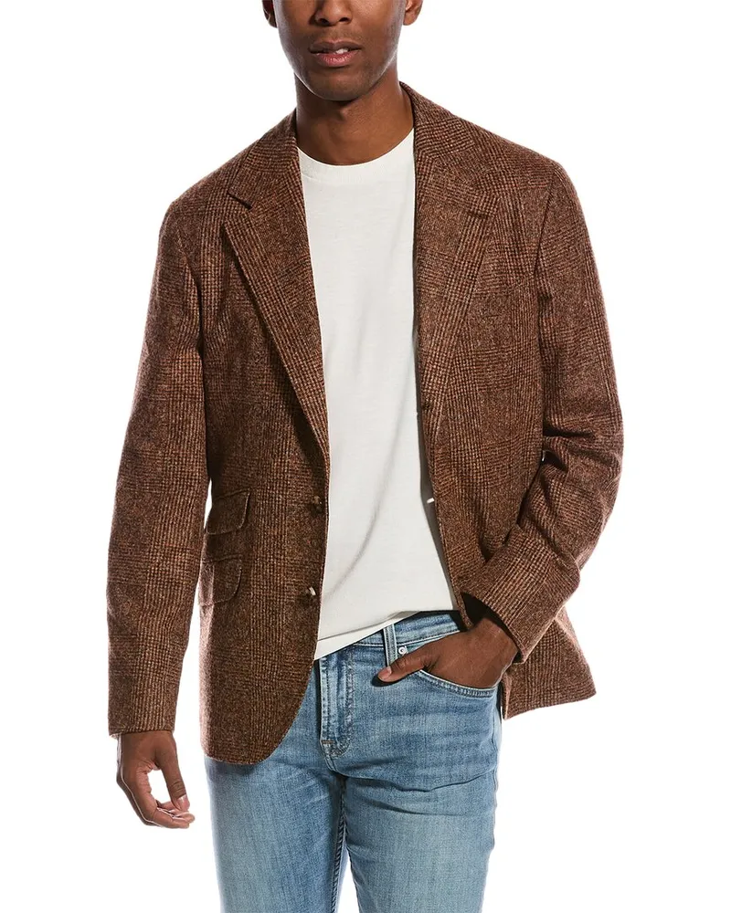 Brunello Cucinelli Alpaca & Wool-Blend Blazer Nocolor