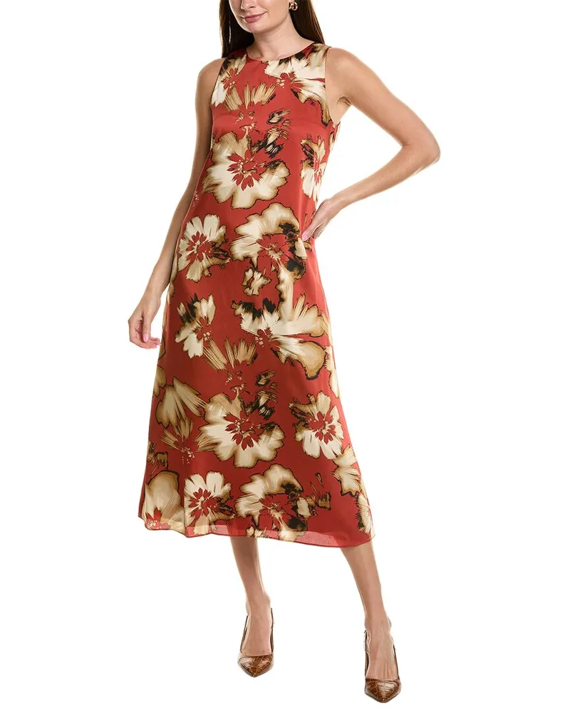 Anne Klein Midi Dress Red