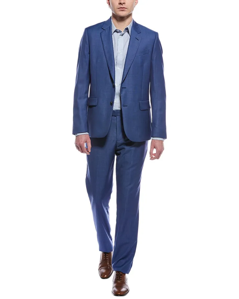 Paul Smith 2pc Soho Fit Wool Suit Blue