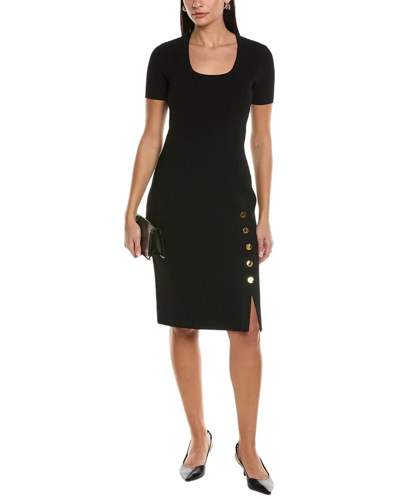 ST. JOHN Sheath Dress Black