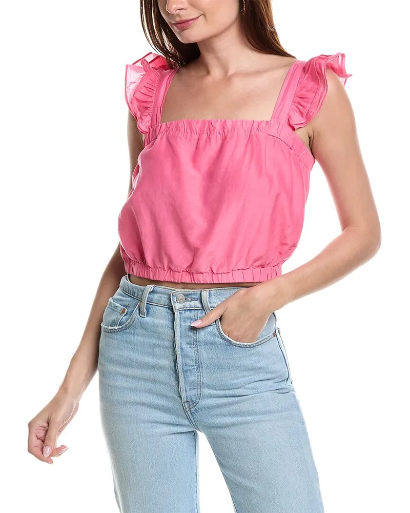 Graham & Spencer Gracen Silk-Blend Top Nocolor