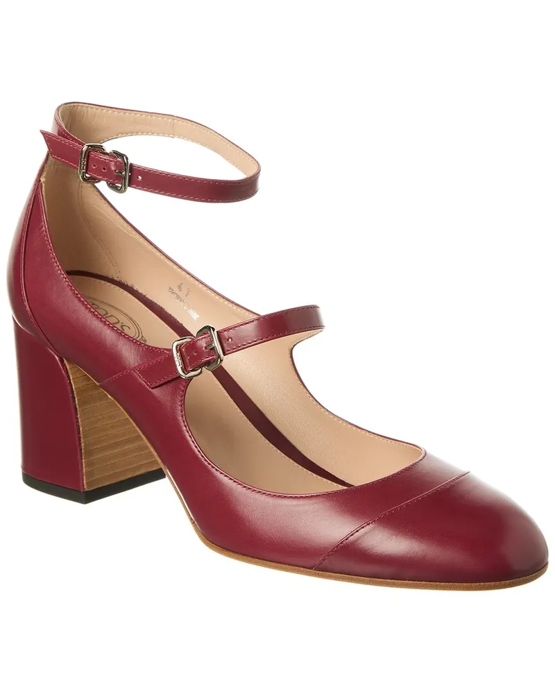 TOD'S TOD’s Leather Mary Jane Pump Pink