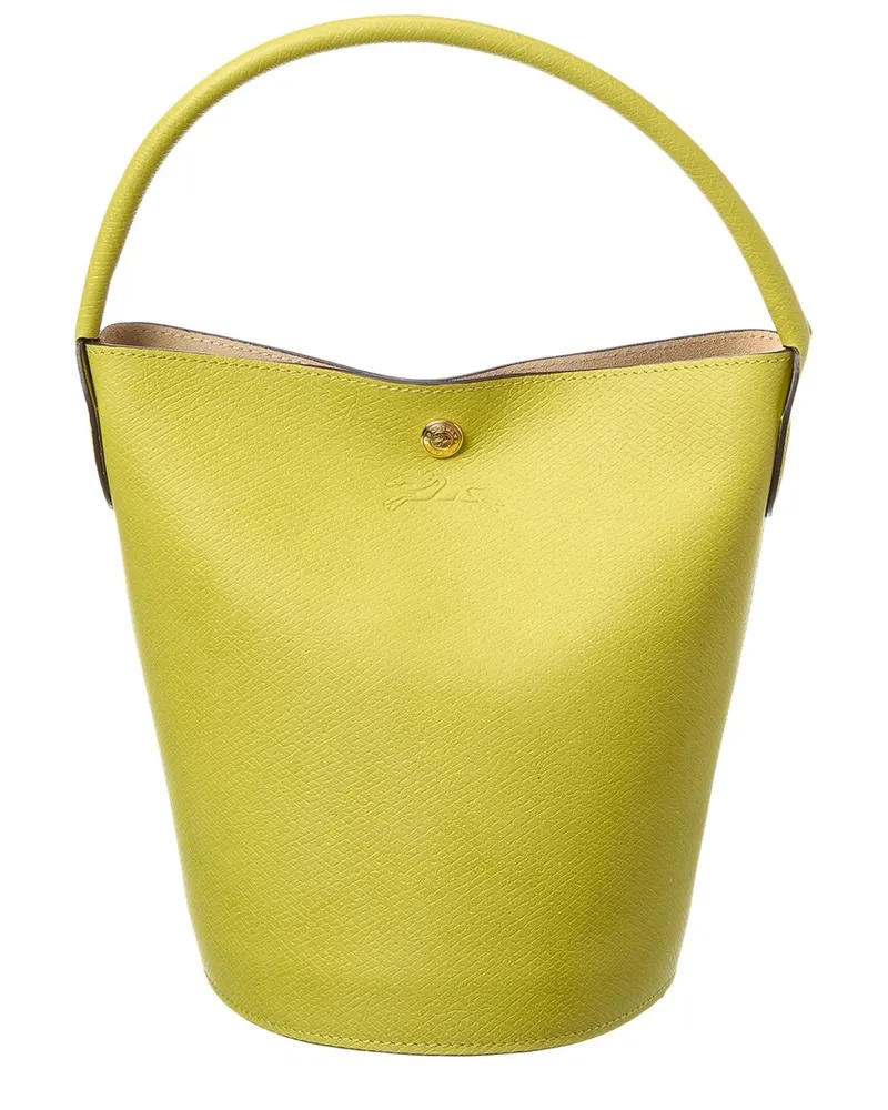 Longchamp Épure Small Leather Bucket Bag Green
