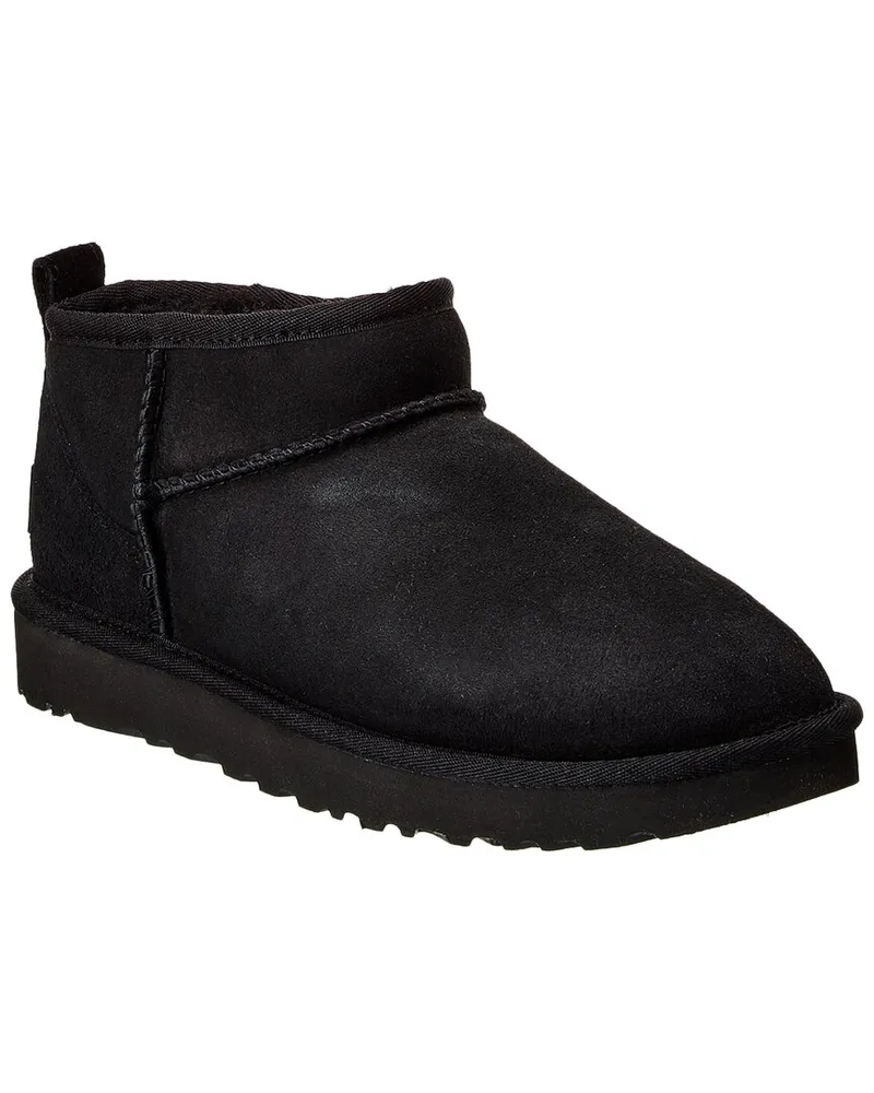 UGG Classic Ultra Mini Suede & Shearling Boot Nocolor