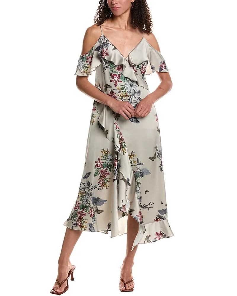 AllSaints Orion Sanibel Maxi Dress Brown