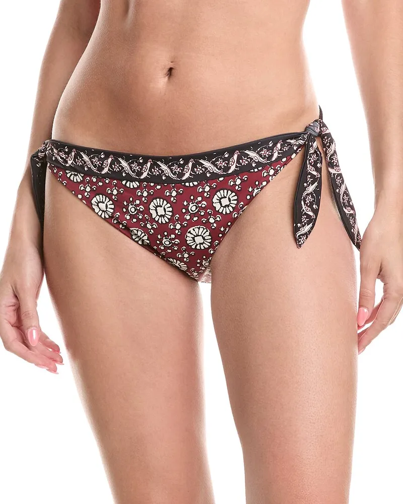 Sea Danae Print Bikini Bottom Red