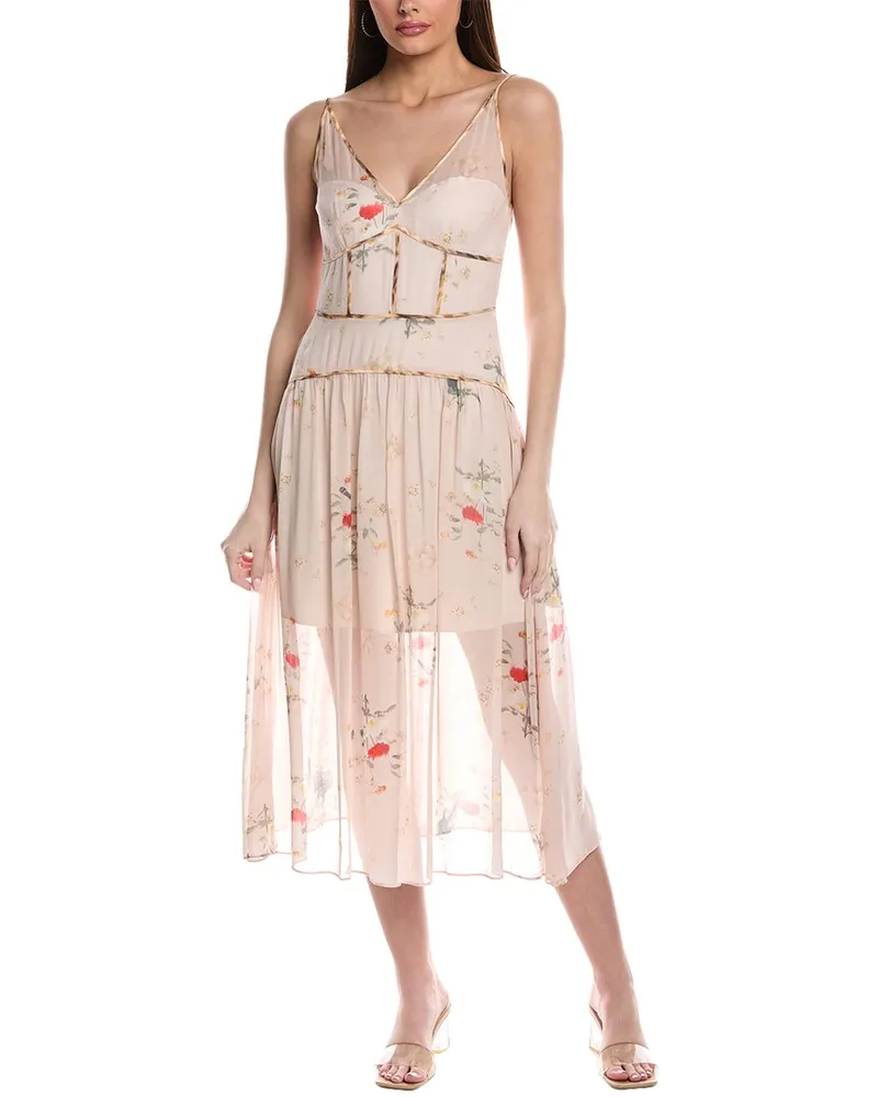 AllSaints Kora Midi Dress Pink