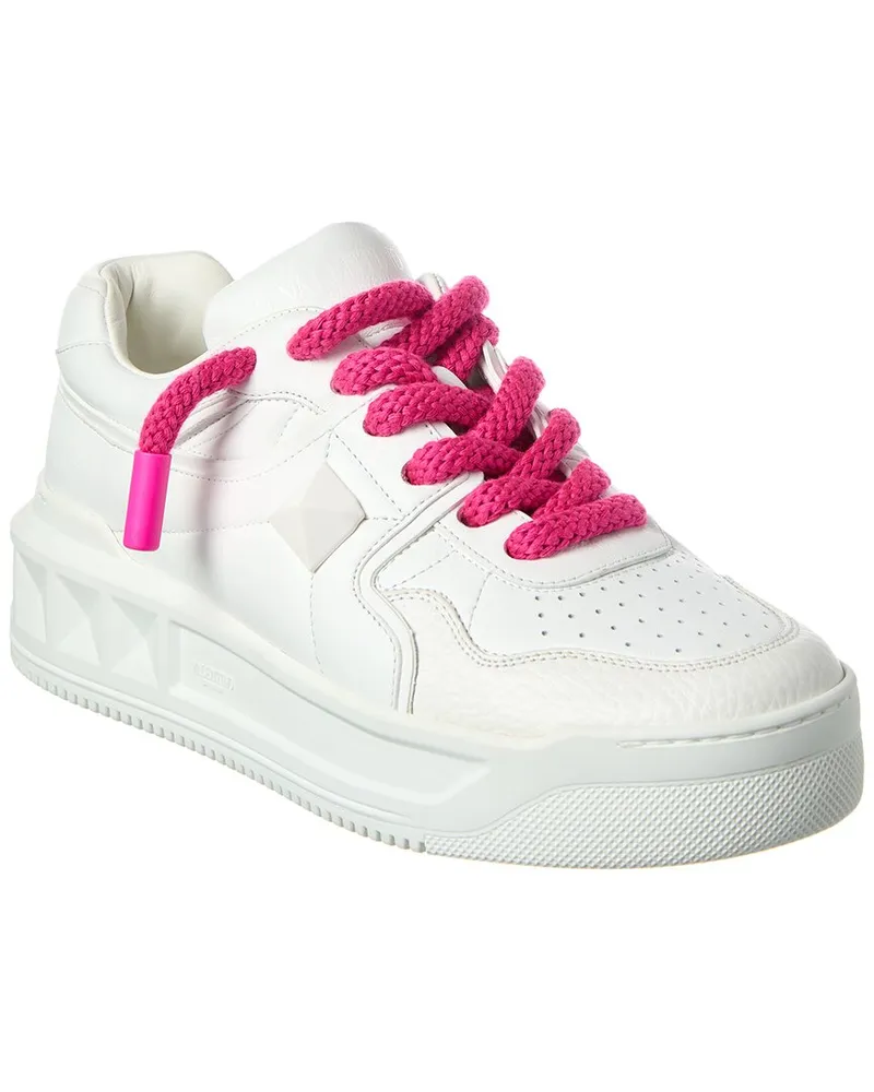 Valentino Garavani Roman Stud Leather Sneaker roman-stud White