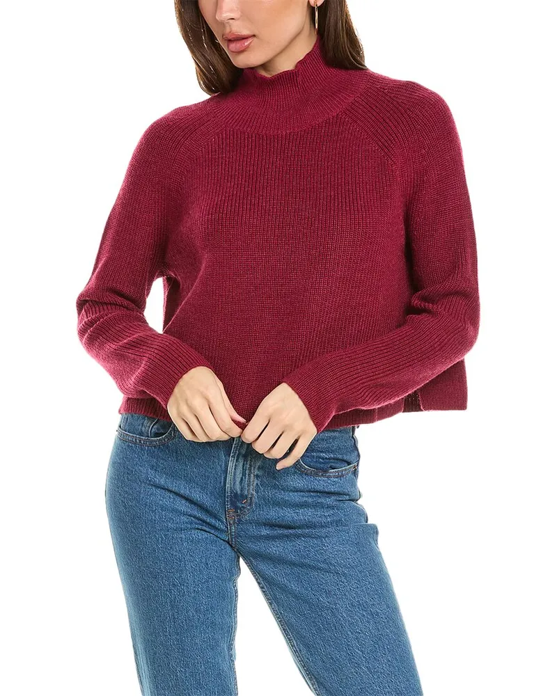 Eileen Fisher Turtleneck Wool Sweater Nocolor