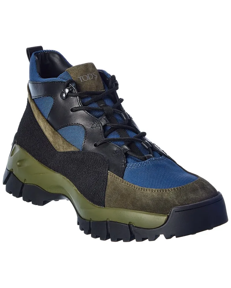 TOD'S TOD’s Mid Mountain Mesh & Suede Boot Green