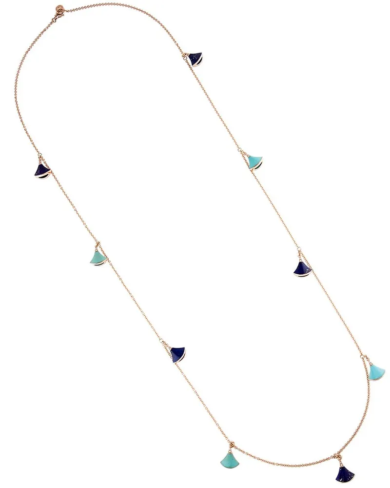 Bulgari 18K 0.19 ct. tw. Diamond & Gemstone Divas Dream Necklace (Authentic Pre-Loved Nocolor
